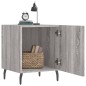 vidaXL Mesitas noche 2 uds madera ingeniería gris Sonoma 40x40x50 cm