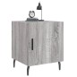 vidaXL Mesitas noche 2 uds madera ingeniería gris Sonoma 40x40x50 cm