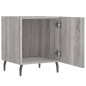 vidaXL Mesitas noche 2 uds madera ingeniería gris Sonoma 40x40x50 cm