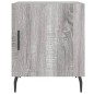vidaXL Mesitas noche 2 uds madera ingeniería gris Sonoma 40x40x50 cm
