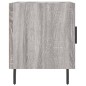 vidaXL Mesitas noche 2 uds madera ingeniería gris Sonoma 40x40x50 cm