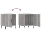 vidaXL Mesitas noche 2 uds madera ingeniería gris Sonoma 40x40x50 cm