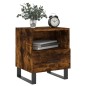 vidaXL Mesita noche 2 uds madera ingeniería roble ahumado 40x35x47,5cm vidaXL Mesita noche 2 uds madera ingeniería roble ahumado 40x35x47,5cm