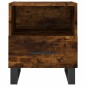 vidaXL Mesita noche 2 uds madera ingeniería roble ahumado 40x35x47,5cm vidaXL Mesita noche 2 uds madera ingeniería roble ahumado 40x35x47,5cm