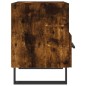 vidaXL Mesita noche 2 uds madera ingeniería roble ahumado 40x35x47,5cm vidaXL Mesita noche 2 uds madera ingeniería roble ahumado 40x35x47,5cm