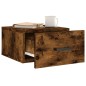 vidaXL Mesitas de noche de pared 2 uds color roble ahumado 35x35x20 cm vidaXL Mesitas de noche de pared 2 uds color roble ahumado 35x35x20 cm