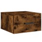 vidaXL Mesitas de noche de pared 2 uds color roble ahumado 35x35x20 cm vidaXL Mesitas de noche de pared 2 uds color roble ahumado 35x35x20 cm