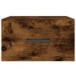 vidaXL Mesitas de noche de pared 2 uds color roble ahumado 35x35x20 cm vidaXL Mesitas de noche de pared 2 uds color roble ahumado 35x35x20 cm