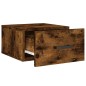 vidaXL Mesitas de noche de pared 2 uds color roble ahumado 35x35x20 cm vidaXL Mesitas de noche de pared 2 uds color roble ahumado 35x35x20 cm