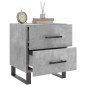 vidaXL Mesita de noche madera ingeniería gris hormigón 40x35x47,5 cm vidaXL Mesita de noche madera ingeniería gris hormigón 40x35x47,5 cm