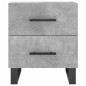 vidaXL Mesita de noche madera ingeniería gris hormigón 40x35x47,5 cm vidaXL Mesita de noche madera ingeniería gris hormigón 40x35x47,5 cm