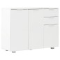 vidaXL Aparador blanco brillante 107x35x80,5 cm