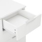 vidaXL Aparador blanco brillante 107x35x80,5 cm