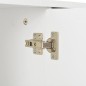 vidaXL Aparador blanco brillante 107x35x80,5 cm
