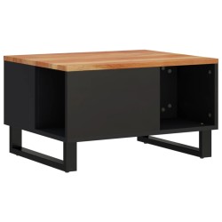 vidaXL Mesa de centro de madera maciza de acacia 60x50x35 cm