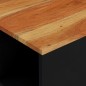 vidaXL Mesa de centro de madera maciza de acacia 60x50x35 cm vidaXL Mesa de centro de madera maciza de acacia 60x50x35 cm