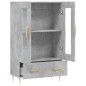 vidaXL Aparador alto madera de ingeniería gris hormigón 69,5x31x115 cm vidaXL Aparador alto madera de ingeniería gris hormigón 69,5x31x115 cm