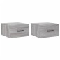 vidaXL Mesitas de noche de pared 2 uds color gris Sonoma 35x35x20 cm vidaXL Mesitas de noche de pared 2 uds color gris Sonoma 35x35x20 cm