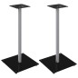 vidaXL Soportes de altavoces 2 uds vidrio templado plata negro 1 pilar vidaXL Soportes de altavoces 2 uds vidrio templado plata negro 1 pilar