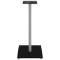 vidaXL Soportes de altavoces 2 uds vidrio templado plata negro 1 pilar vidaXL Soportes de altavoces 2 uds vidrio templado plata negro 1 pilar