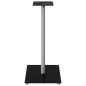 vidaXL Soportes de altavoces 2 uds vidrio templado plata negro 1 pilar vidaXL Soportes de altavoces 2 uds vidrio templado plata negro 1 pilar