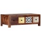 vidaXL Mesa de centro de madera maciza de sheesham 90x50x30 cm