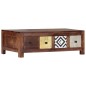 vidaXL Mesa de centro de madera maciza de sheesham 90x50x30 cm