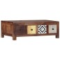 vidaXL Mesa de centro de madera maciza de sheesham 90x50x30 cm