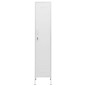 vidaXL Armario de taquilla de acero blanco 35x46x180 cm vidaXL Armario de taquilla de acero blanco 35x46x180 cm