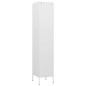 vidaXL Armario de taquilla de acero blanco 35x46x180 cm vidaXL Armario de taquilla de acero blanco 35x46x180 cm