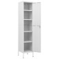 vidaXL Armario de taquilla de acero blanco 35x46x180 cm vidaXL Armario de taquilla de acero blanco 35x46x180 cm