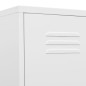 vidaXL Armario de taquilla de acero blanco 35x46x180 cm vidaXL Armario de taquilla de acero blanco 35x46x180 cm