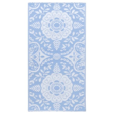vidaXL Alfombra de exterior PP azul bebé 160x230 cm