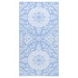 vidaXL Alfombra de exterior PP azul bebé 160x230 cm
