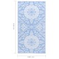vidaXL Alfombra de exterior PP azul bebé 160x230 cm