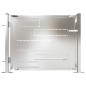 vidaXL Puerta de jardín de acero inoxidable 100x75 cm vidaXL Puerta de jardín de acero inoxidable 100x75 cm