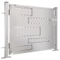 vidaXL Puerta de jardín de acero inoxidable 100x75 cm vidaXL Puerta de jardín de acero inoxidable 100x75 cm