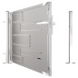 vidaXL Puerta de jardín de acero inoxidable 100x75 cm vidaXL Puerta de jardín de acero inoxidable 100x75 cm