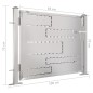 vidaXL Puerta de jardín de acero inoxidable 100x75 cm vidaXL Puerta de jardín de acero inoxidable 100x75 cm