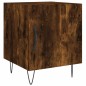 vidaXL Mesitas noche 2 uds madera ingeniería roble ahumado 40x40x50 cm vidaXL Mesitas noche 2 uds madera ingeniería roble ahumado 40x40x50 cm
