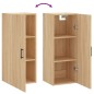 vidaXL Armario de pared roble Sonoma 34,5x34x90 cm