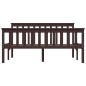 vidaXL Estructura de cama madera maciza pino marrón oscuro 140x200 cm vidaXL Estructura de cama madera maciza pino marrón oscuro 140x200 cm