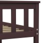 vidaXL Estructura de cama madera maciza pino marrón oscuro 140x200 cm vidaXL Estructura de cama madera maciza pino marrón oscuro 140x200 cm