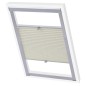 vidaXL Persiana plisada crema S08/608 