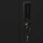vidaXL Armario oficina de acero y vidrio templado negro 90x40x180 cm vidaXL Armario oficina de acero y vidrio templado negro 90x40x180 cm