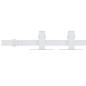 vidaXL Kit de mini puerta corredera acero carbono blanca 183 cm vidaXL Kit de mini puerta corredera acero carbono blanca 183 cm