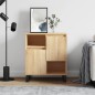 vidaXL Aparador de madera contrachapada roble Sonoma 60x35x70 cm vidaXL Aparador de madera contrachapada roble Sonoma 60x35x70 cm