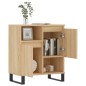 vidaXL Aparador de madera contrachapada roble Sonoma 60x35x70 cm vidaXL Aparador de madera contrachapada roble Sonoma 60x35x70 cm