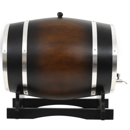 vidaXL Barril de vino con grifo madera de pino maciza 35 L
