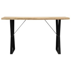 vidaXL Mesa de comedor de madera maciza de mango 140x80x76 cm